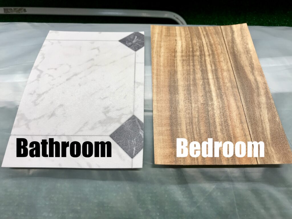 temporary vinyl flooring for bathroom and bedroom
