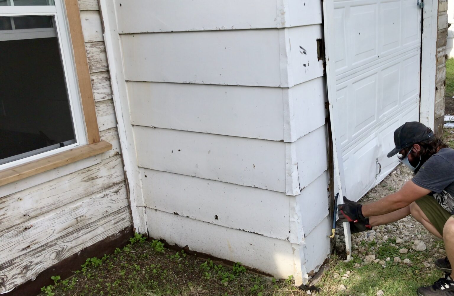 Uncovering Beautiful Old Original Wood Siding on Small Cottage ...