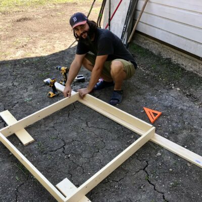 Building a Concrete Pad for Little Cottage AC Condenser Unit