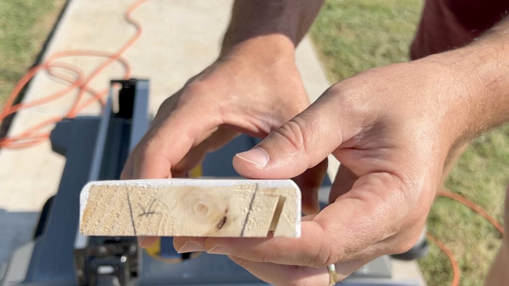 man working on custom trim for vaulted ceiling